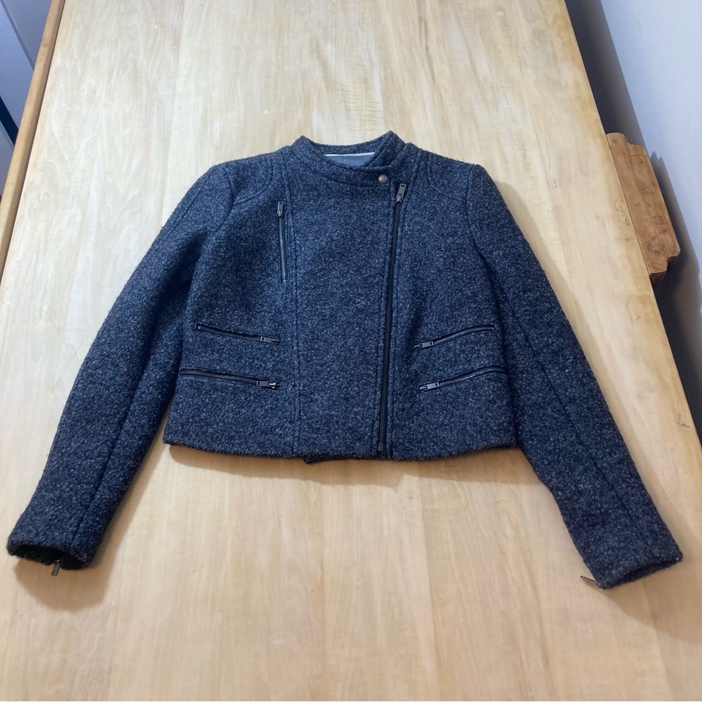 Banana Republic Gray Boucle Wool Blend Jacket - Picture 4 of 9